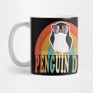 penguin dad funny father's day gift for penguin lovers Mug